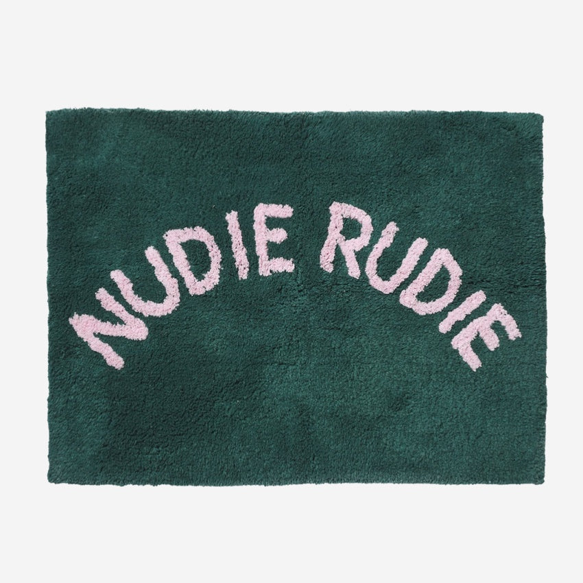 The Sage x Clare Nudie Rudie Bathmat in Peacock on a blank background