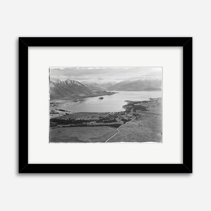The 100 Percent NZ Framed Lake Wanaka 1951 Print on a blank background