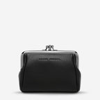 Status Anxiety Volatile Wallet in Black on a White Background