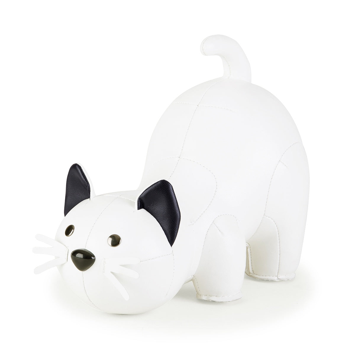 Cat Bookend | White