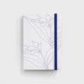 The Father Rabbit Hardcover Notebook in Blue Jasmine on a blank background