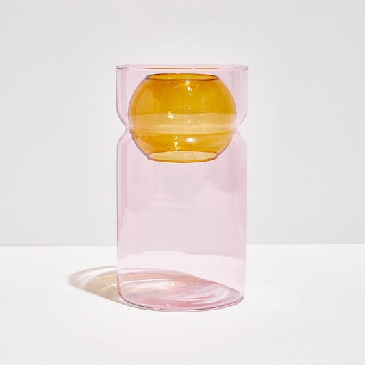 Balance Vase | Pink + Amber