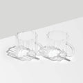 The Fazeek Wave Mugs in Clear on a blank background