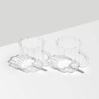 The Fazeek Wave Mugs in Clear on a blank background