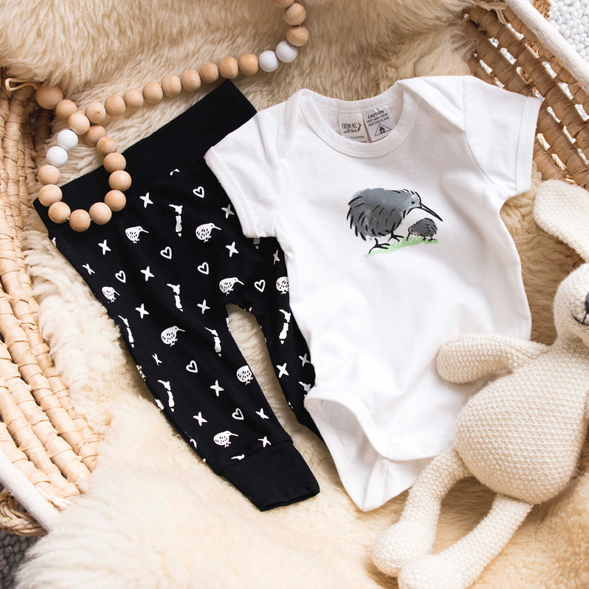 Bodysuit & Pants Set | Grey Kiwi