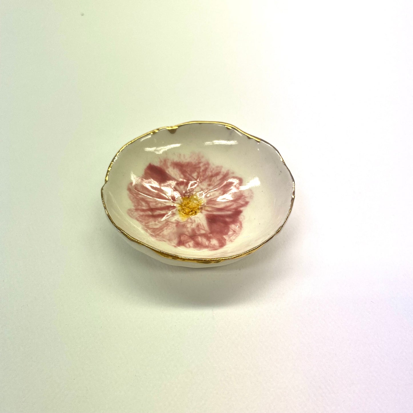 Cherry Blossom Bowl with Gold