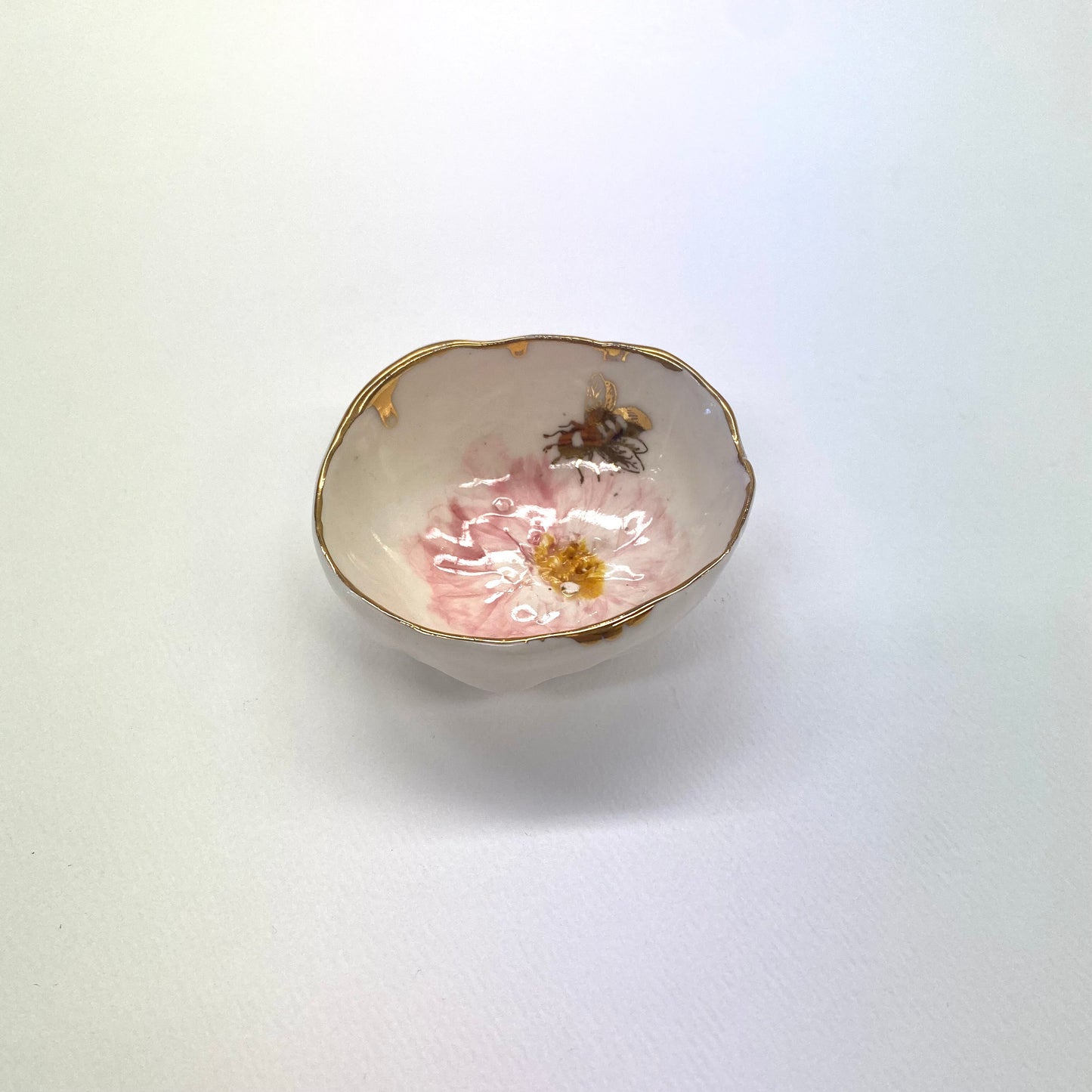 Cherry Blossom Bowl with Gold