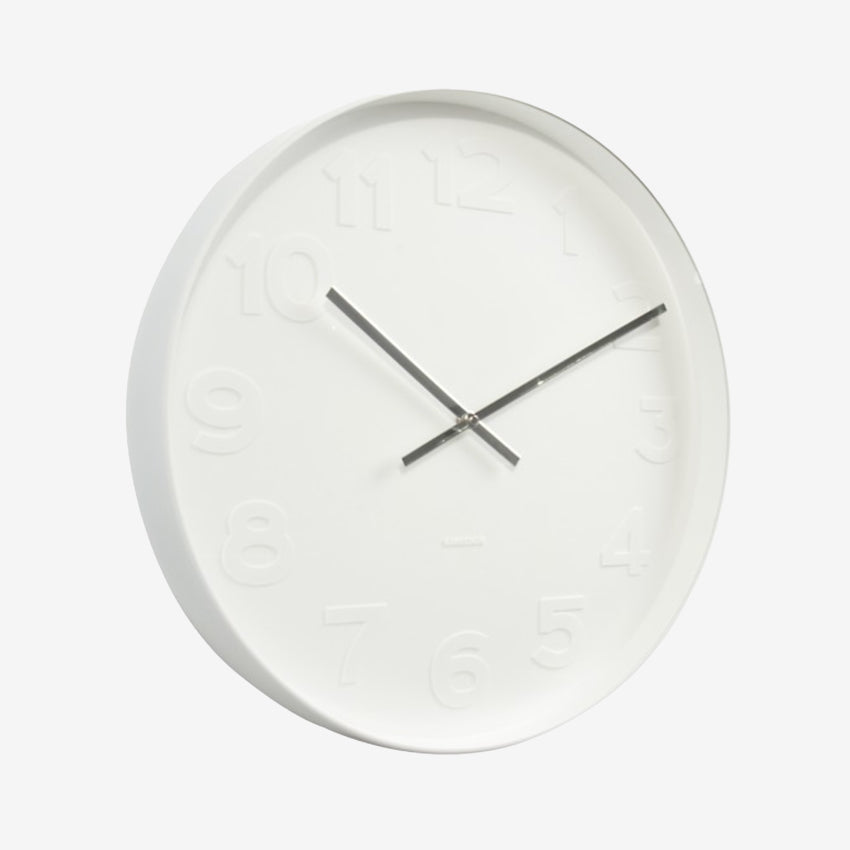 Mr. White Wall Clock | Medium