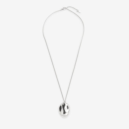 The Nina Gordon Dylan Dome Necklace in Silver on a blank background