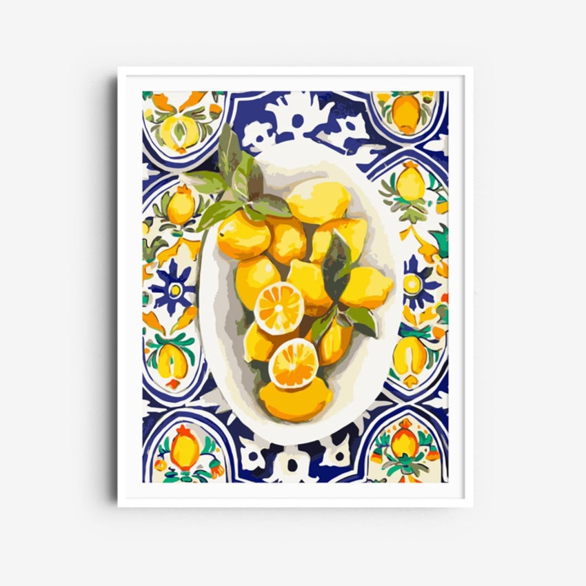 Paint By Numbers | Amalfi Lemons | Rolled