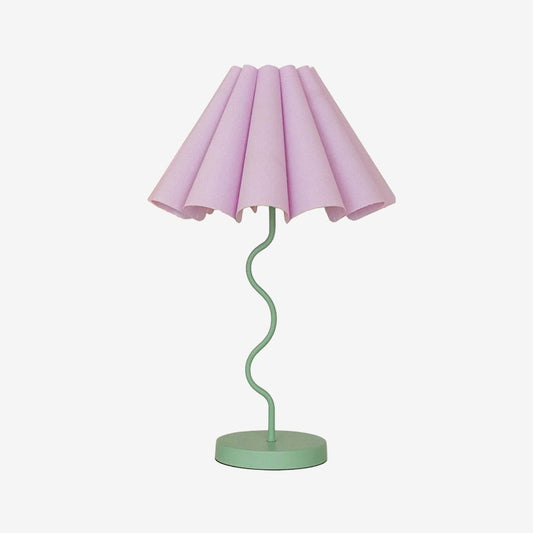 Cora Table Lamp | Lilac + Pastel Green