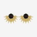 The Silver Linings Collective Solace Earrings in Gold on a blank background