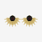 The Silver Linings Collective Solace Earrings in Gold on a blank background