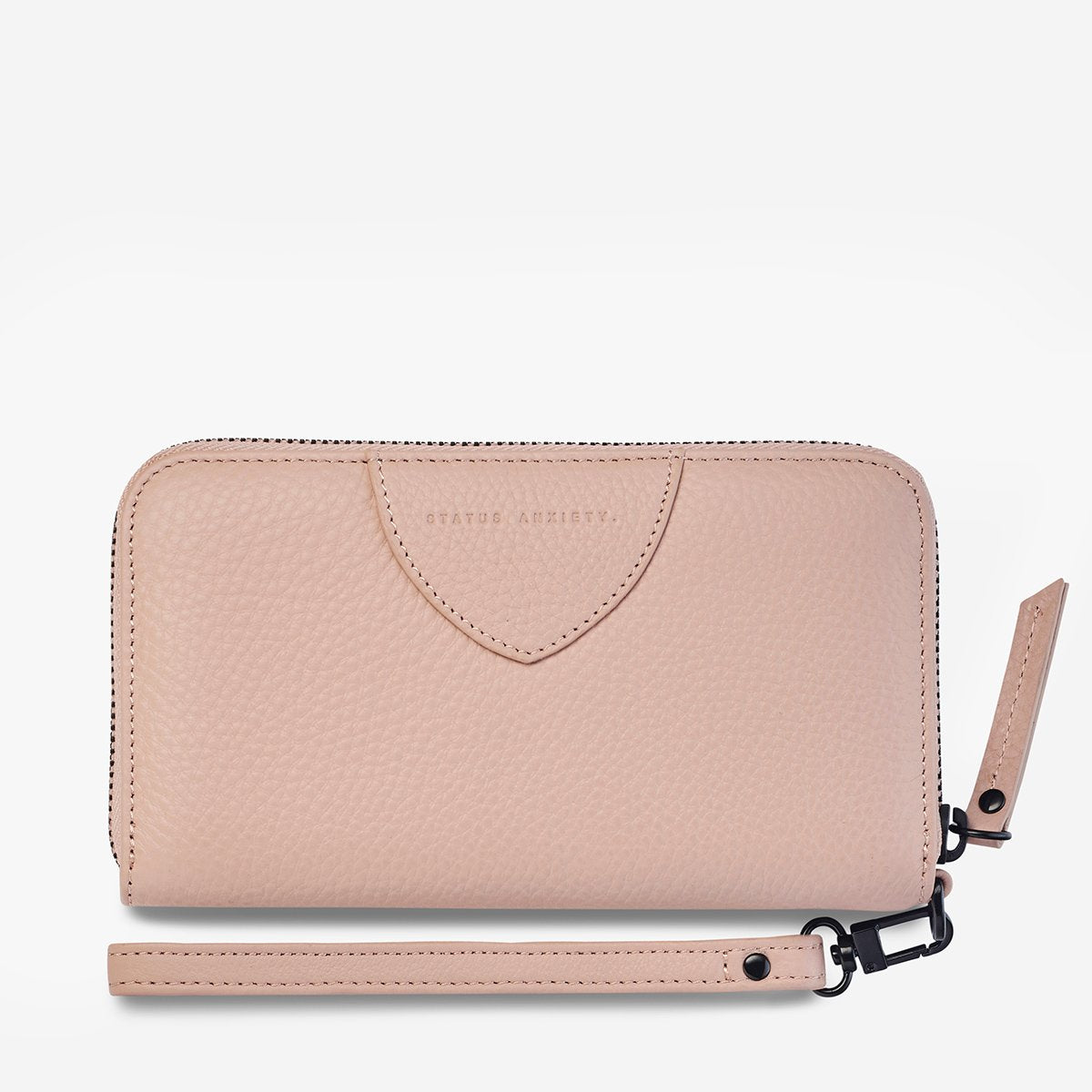 The Status Anxiety Moving On Wallet in Dusty Pink