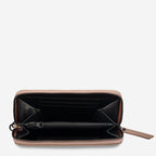 The Status Anxiety Moving On Wallet in Pink Inside View