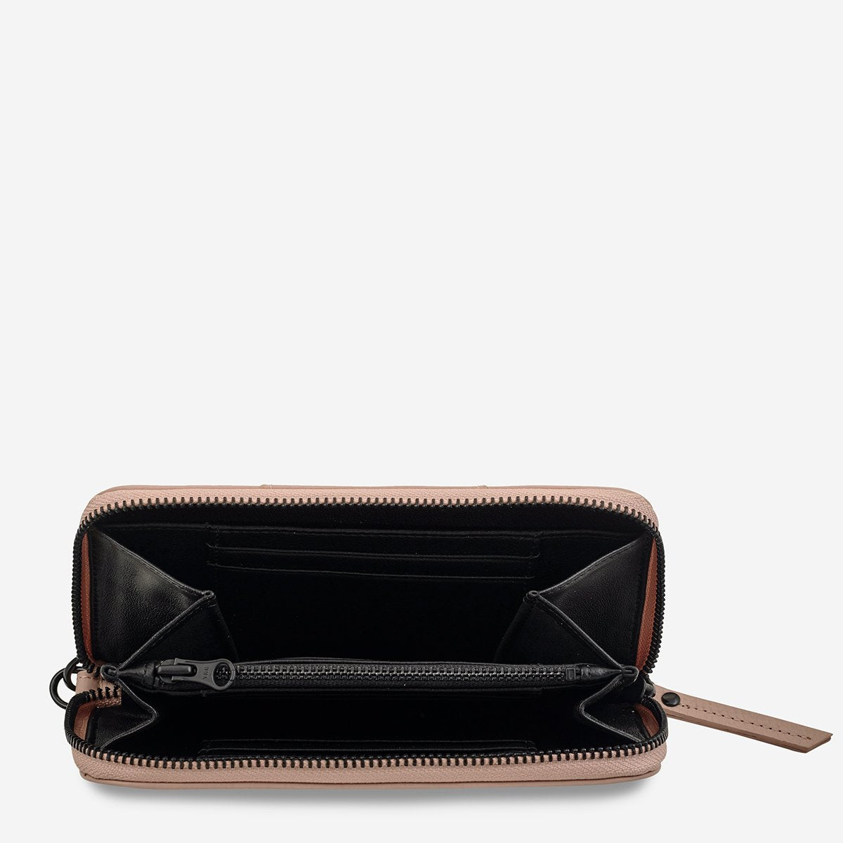 The Status Anxiety Moving On Wallet in Pink Inside View