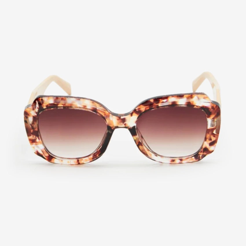 Sophia Sunglasses | Cream & Leopard