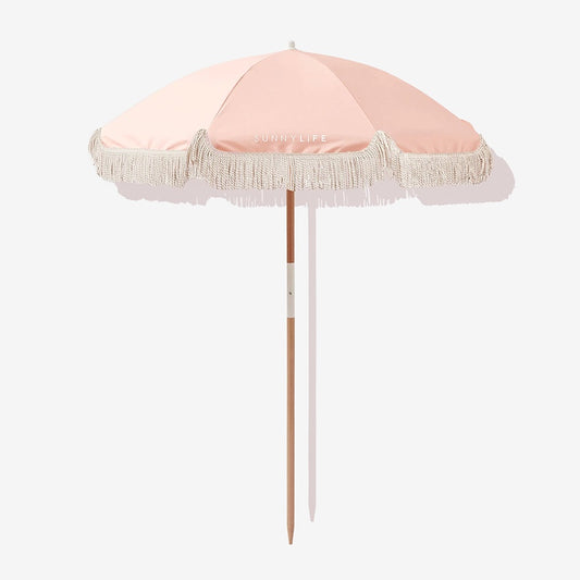 Luxe Beach Umbrella | Salmon