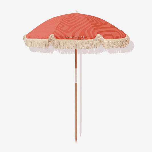Luxe Beach Umbrella | Terracotta