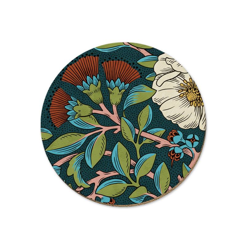The Wolfkamp and Stone NZ Flora coaster in Tangled Up In Puru on a blank background