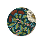 The Wolfkamp and Stone NZ Flora coaster in Tangled Up In Puru on a blank background