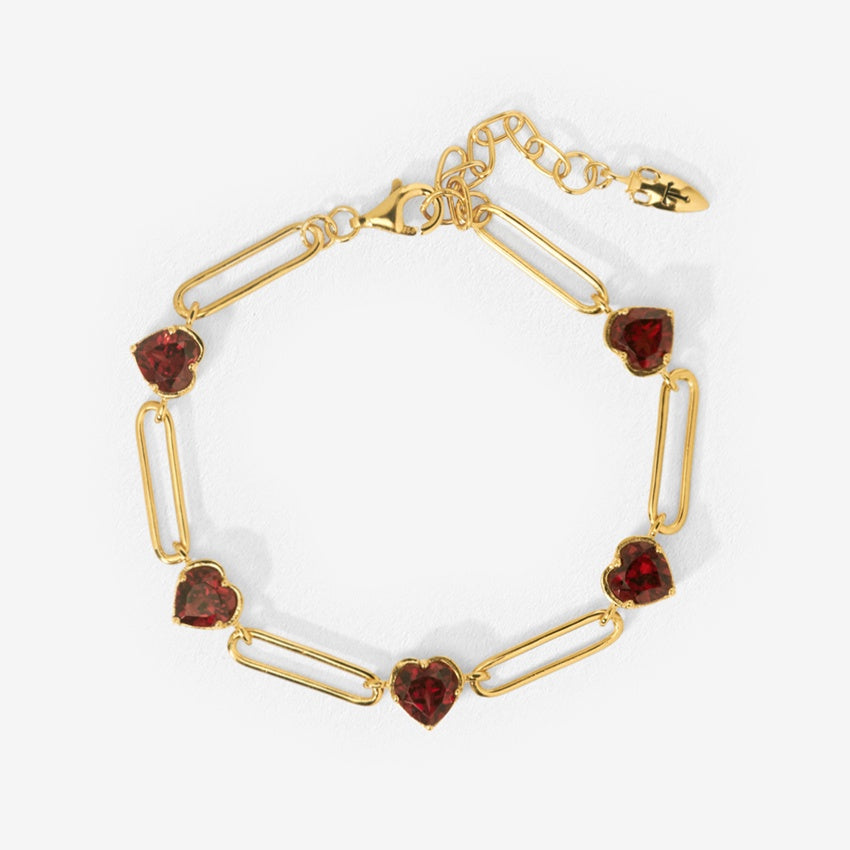 The Temple Of The Sun Venus Link Bracelet in Gold Vermeil on a blank background