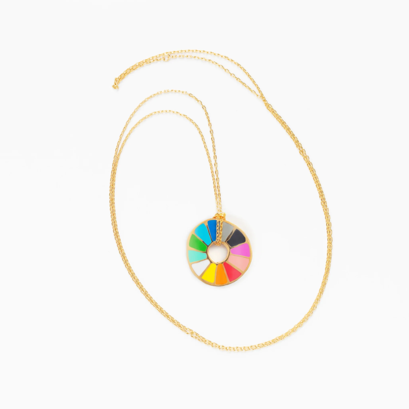 Colour Wheel Pendant Necklace