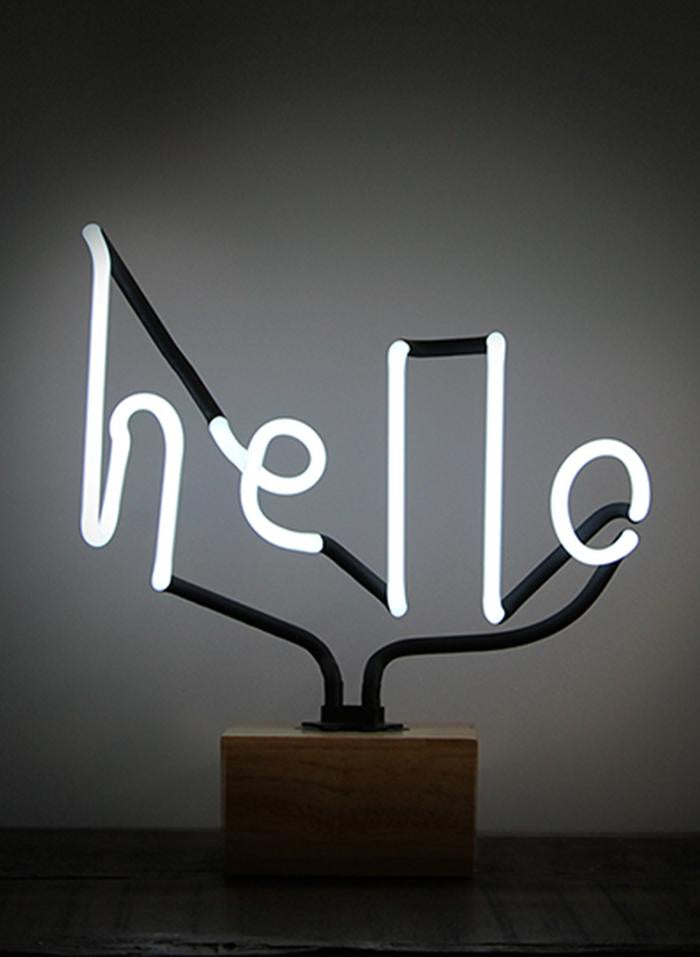 Neon 'Hello' White