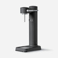 The Aarke Carbonator 3 in Matte Black on a blank background