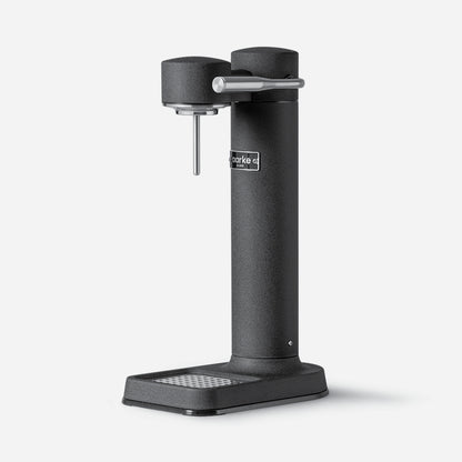 The Aarke Carbonator 3 in Matte Black on a blank background