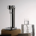 The Aarke Carbonator 3 in Steel in a styled setup