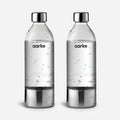 The Aarke PET Water Bottle 2 pack on a blank background