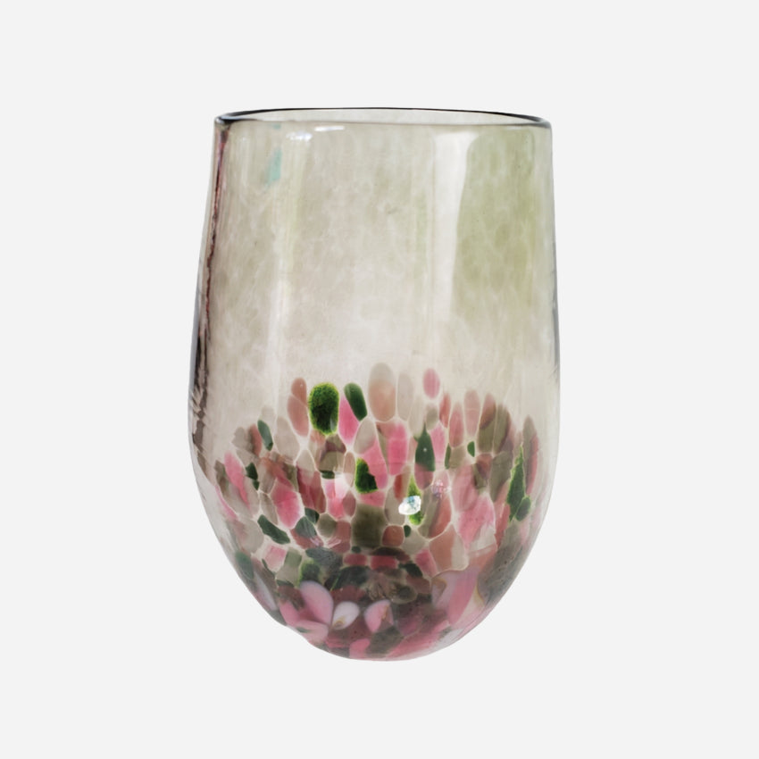 The Amokura Tumbler Glass in Bronze on a blank background