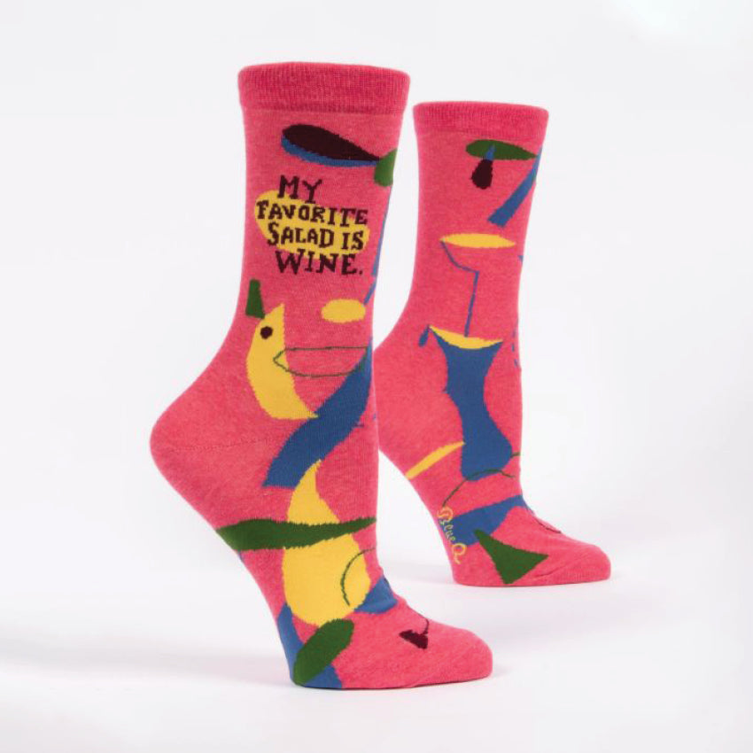 Womens Socks | My Favourite Salad is Wine