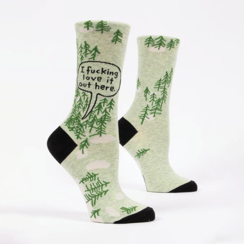 Womens Socks | I Fucking Love It Out Here (Woods)