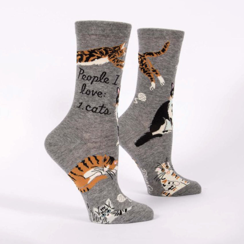 Blue Q Womens Socks People I Love: Cats