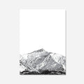 Black Peak Image Art Print