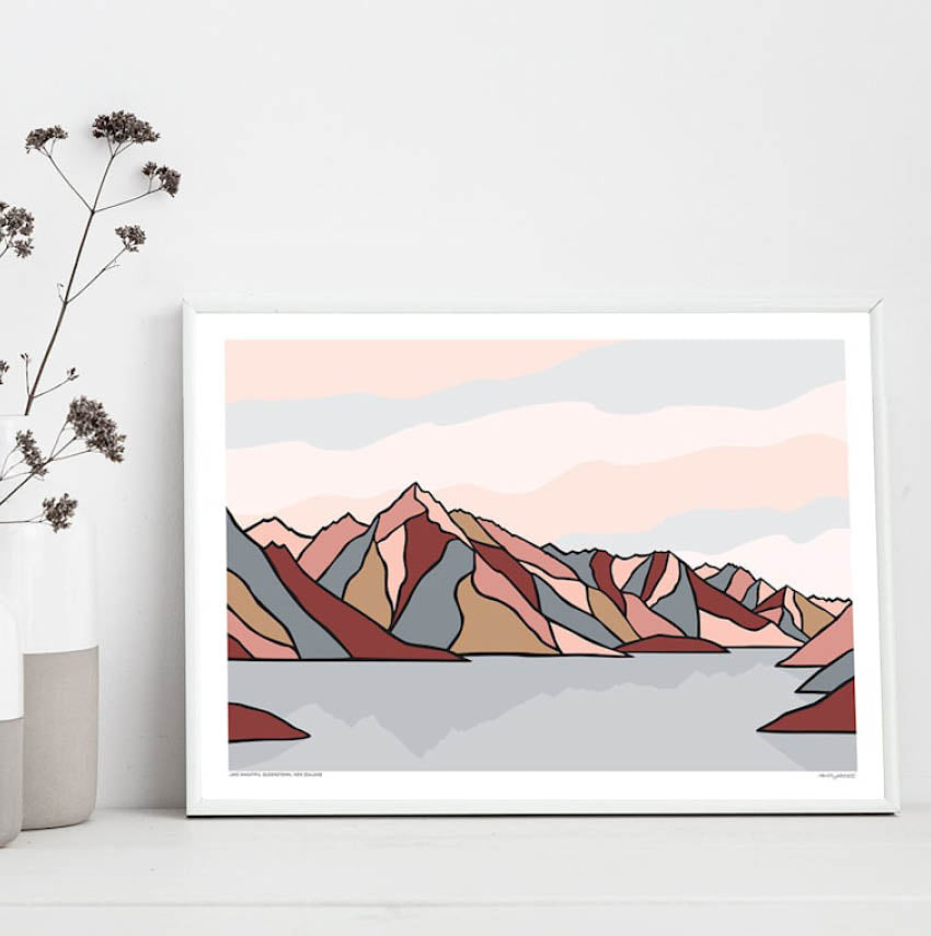 Queenstown View Art Print