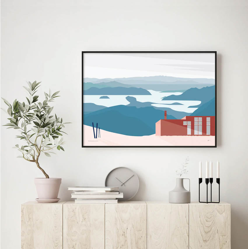 View From Treble Cone Art Print