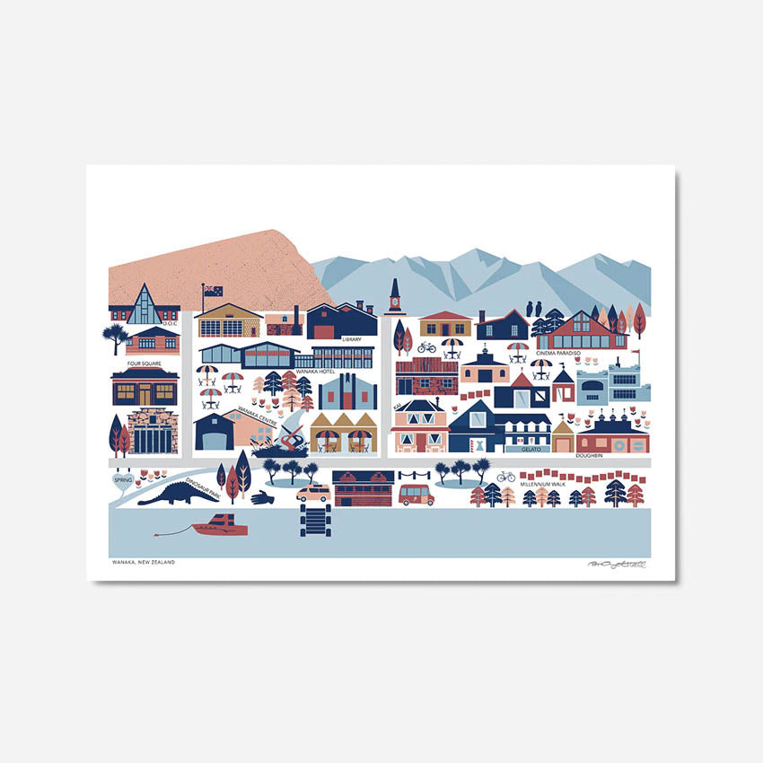 Wanaka Township Art Print