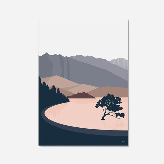 Wanaka Tree Vertical Print