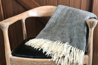Lambswool Blanket | Herringbone Weave