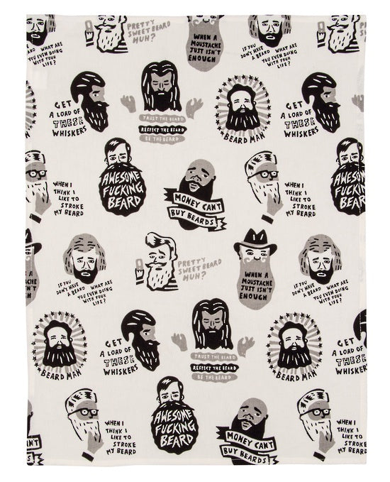 Tea Towel | Awesome F** Beard