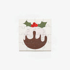 The Father Rabbit Hanging Gift Box in Xmas Pudding puzzle put together