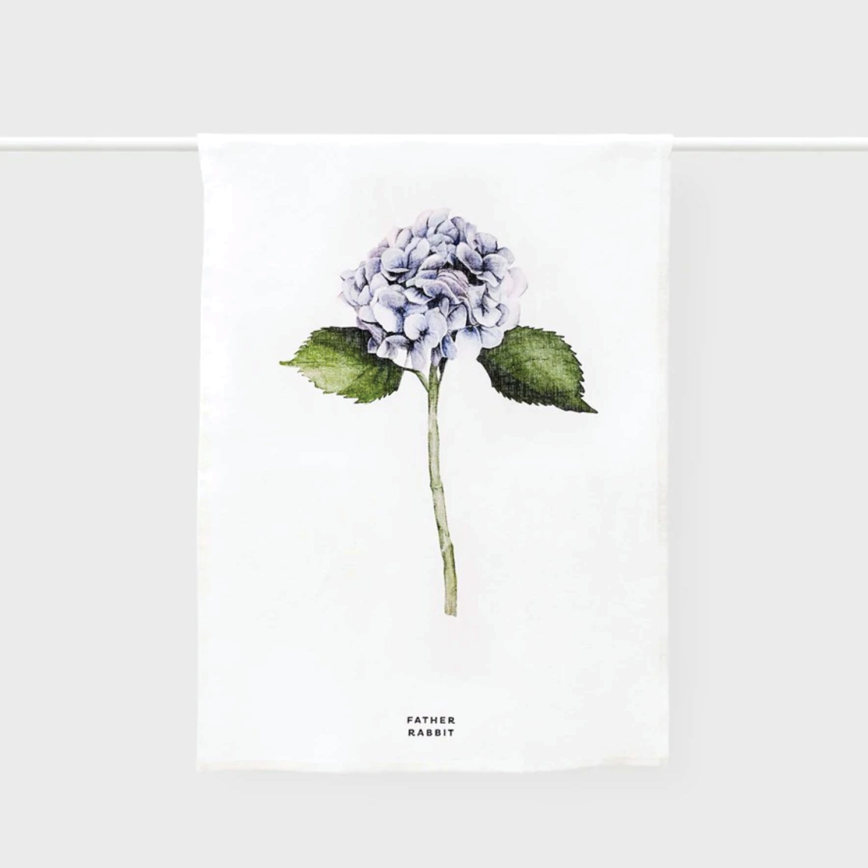 Father Rabbit Hydrangea Tea Towel