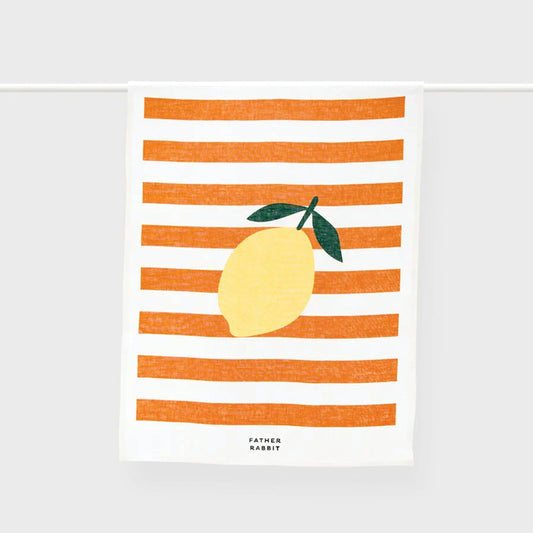 Tea Towel | Lemon Stripe