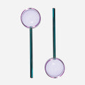 The Fazeek Salad Servers in Teal and Lilac on a blank background