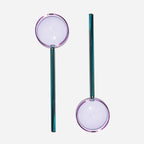 The Fazeek Salad Servers in Teal and Lilac on a blank background