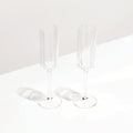 The Fazeek Wave Flute in Clear on a blank background