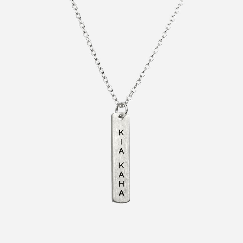 Te Reo Necklace | Kia kaha (Stay Strong)